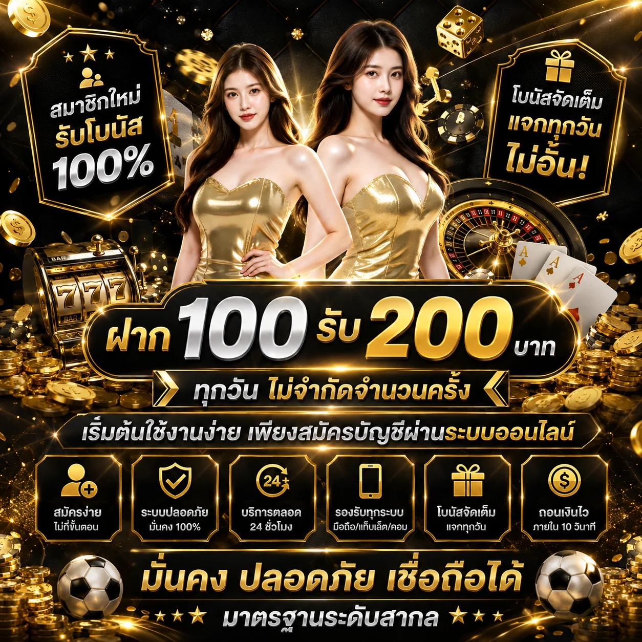 โปรฝากรับเพิ่มรายวัน UFALION168 สูงสุด 500 บาท